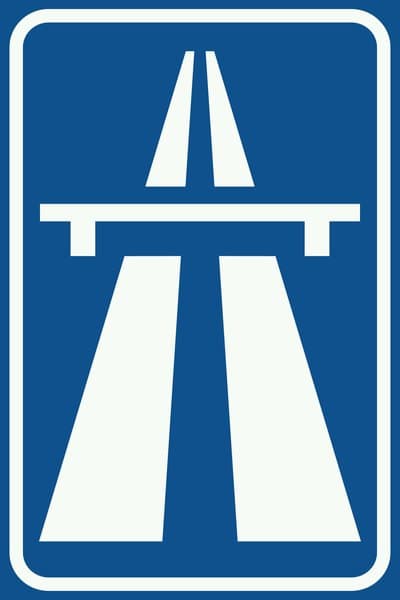 Informatiebord autosnelweg